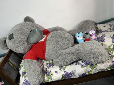 Большой плюшевый медведь