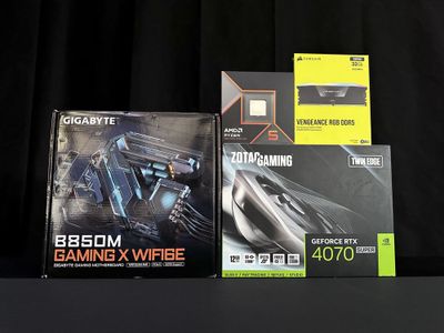 RTX 4070 Super+ Ryzen 5 9600X+ B850M Gaming+ Corsair RGB 32GB 6000MHz