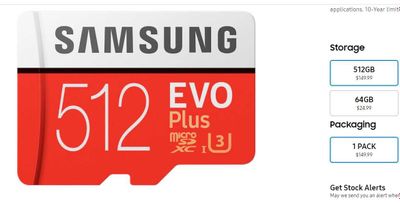 Оригинал SAMSUNG Micro SD 512gb Карта память 512гб