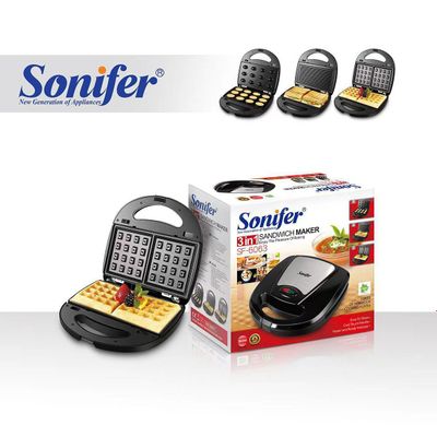 Sonifer 3в1 Вафельница Тостер орешница vafelnitsa toster sf-6063