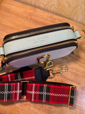 Сумка Marc Jacobs — бело-красно-голубая, стильная
