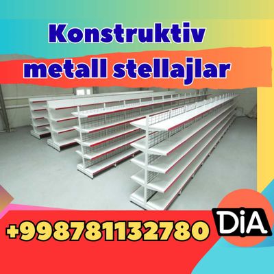 Стеллаж металлический сборный, konstruktiv metall stellajlar