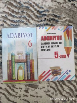 ADABIYOT KITOBLARI SOTILADI