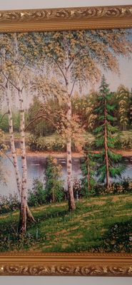 Гобеленовая картина в рамке лес
