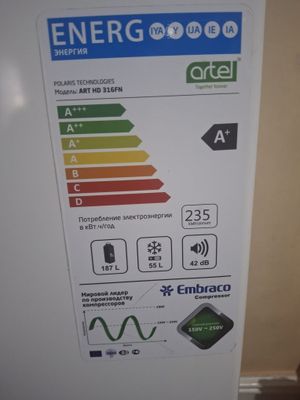 Artel xolodilnik sotiladi