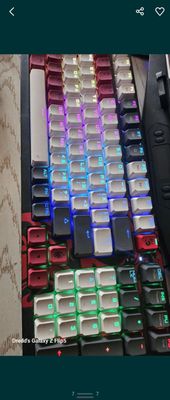 Игровые наушники, клавиатура, мышь, вентилятор