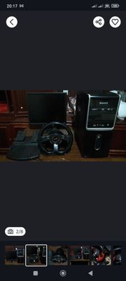 Продаётся компьютер и два руля вместе с ним.