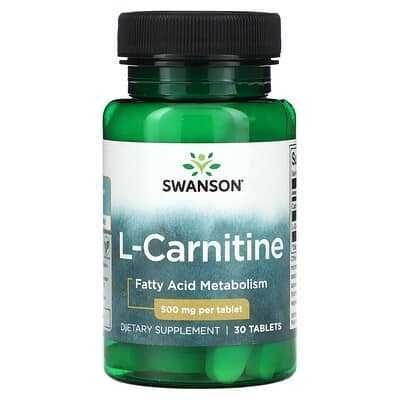 L-Carnitine 500mg Swanson N30