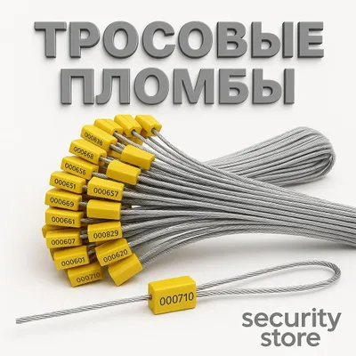 Пломба тросовая Номерная длина 40 см оптом