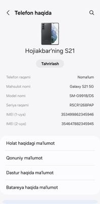 Galaxy Samsung S21 5g