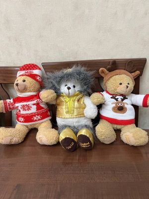 Мягкие игрушки мишки коллекционые и овечка