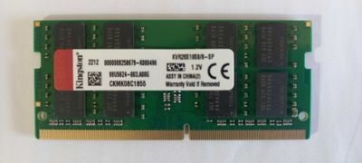 DDR4 8ГБ 2666МГц So-DIMM Kingston (Для ноутбуков)