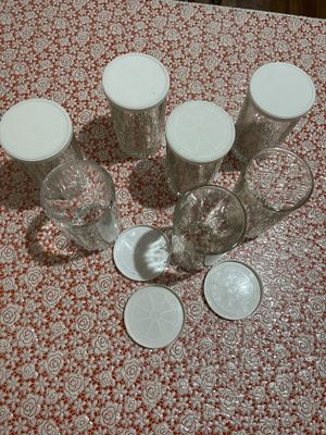 Банки -стаканы с крышками 340 гр, от джема МАХЕЕВ, 7шт