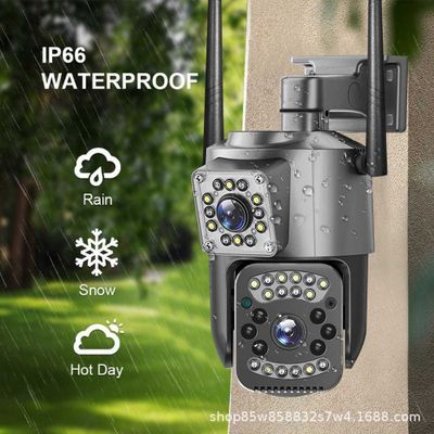 V380 PRO, Wi-FI orqali iishlaydi. 6MP Tashqi smart videokamera