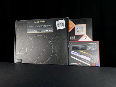 AMD Ryzen 7 9800X3D+ G.Skil Trident Z5 RGB Neo 32GB+ Asus ProArt X670E