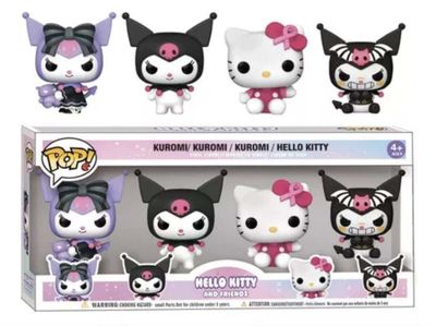 Hello Kitty Набор из 4 коллекционных фигурок Funko Pop Kuromi