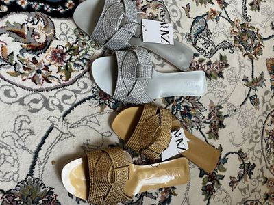 Zara тапочки новые для лето