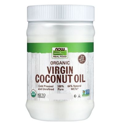 Натуральное кокосовое масло 1.6л Now Foods Organic Virgin Coconut Oil