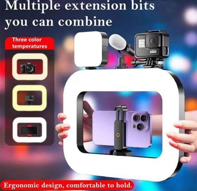 ZGRL-02 Видеоустановка для смартфона с кольцевым светом