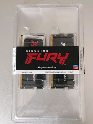 ОЗУ Kingston Fury impact ddr5 5600 64GB (2x32GB)