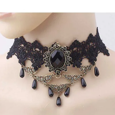 5 видов колье-чокеров и крупная стильная цепь 2 цвета..