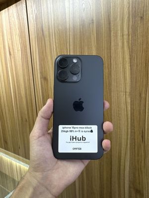 iphone 15pro max black 256gb 88% LL/A