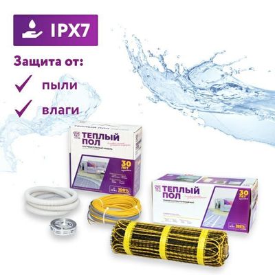 Электрический тёплый пол под кафель под стяжки