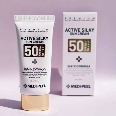 Солнцезащитный крем MEDI-PEEL Active Silky Sun Cream SPF50+PA+++