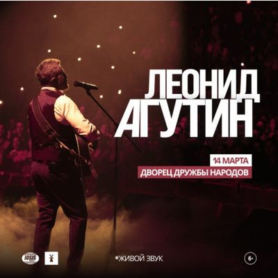 Билет на концерт Агутина в 1 ряд