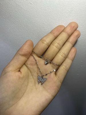 Двойные подвески с бабочкой