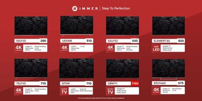 Телевизоры Immer 43/50/55/65/75/86/98