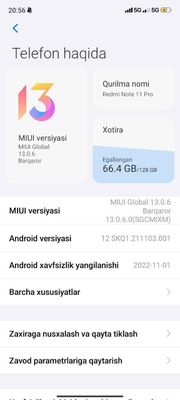 Redmi Note 11 Pro 4 ga 128