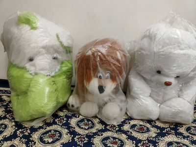 Мягкие игрушки для детей три штуки каждый по 100.000