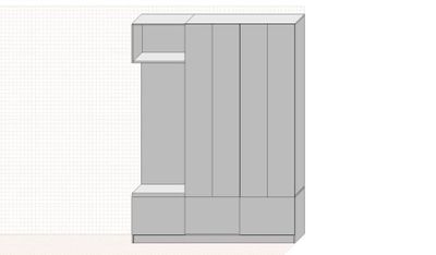 3D dizaynda xona interyeriga mebel chizmalari