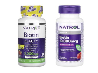 Natrol, Beauty, Biotin, биотин, 5000 мкг, 10000 мкг, 60 таблеток