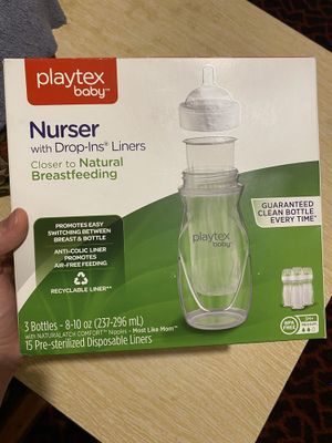 Бутылочки для кормления 3шт Playtex Baby Nurser с вкладышами