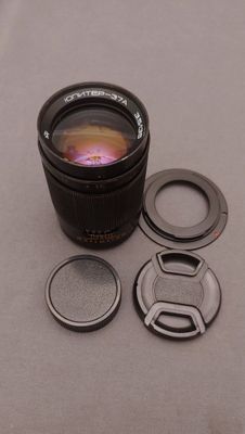 объектив Юпитер 37А 135mm f/3.5 + Canon -M42 адаптер