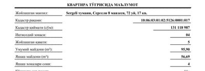 4 хонали уй сотилади холати яхши