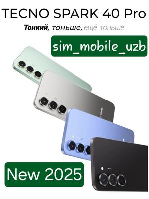 Tecno SPARK 40 Pro 2025 New Super Skidka+Garantiya+Dastavka