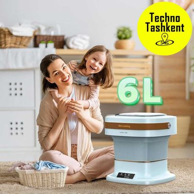 Мини-стиральная машина Green Lion объемом 6 л, мощность 36 Вт, 300 об.