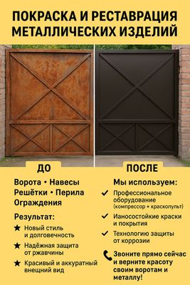 Покраска Ворот Реставраци