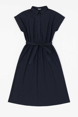 Хлопковое жаккардовое платье uniqlo