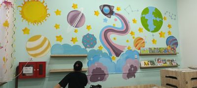 Рисую на стене, детские сады и другие заведение, навожу кросат