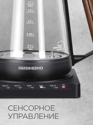 Чайник электрический стеклянный REDMOND RK-G1308D
