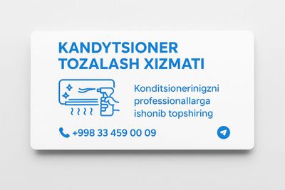 Konditsioner yuvish xizmati