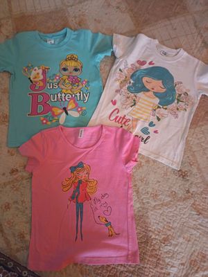Майки на девочку на 4-6 лет