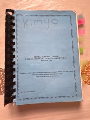 Kimyo toʻplam kitob