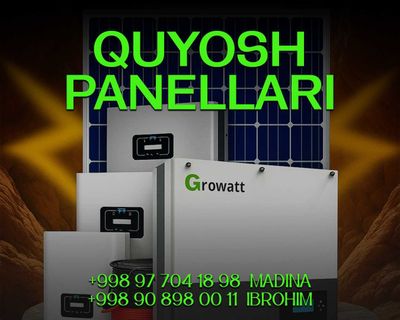 Quyosh panel va Invertorlar | JA Solar 590W, 605W, Deye, JA Solar