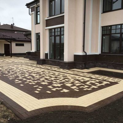 Профессиональная укладка тротуарной плитки, брусчатка.