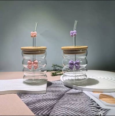 Bantik shisha stakan 4xil rang